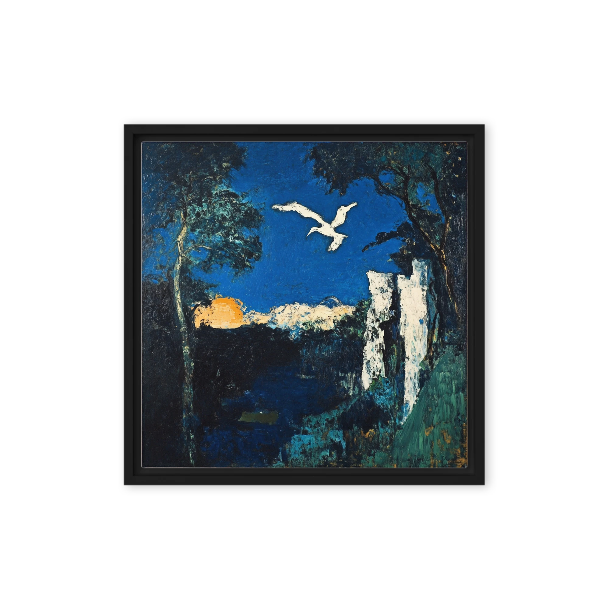 White Bird at Dusk | Art Print