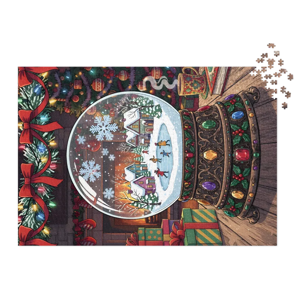 Fireside Snow Globe