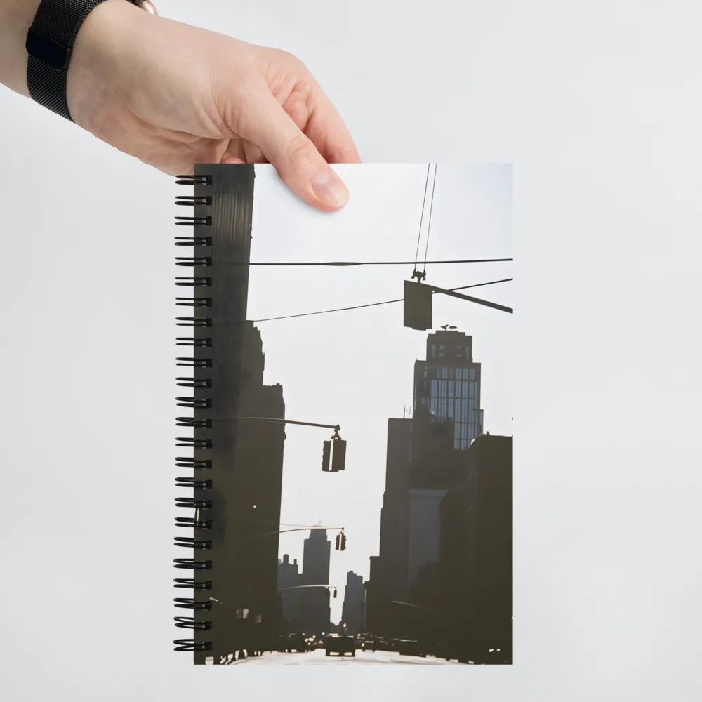 Cityscape Silhouette 
 Spiral Notebook | 140 pages