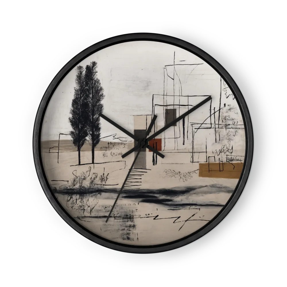 Structures and Cypress | Wall Clock