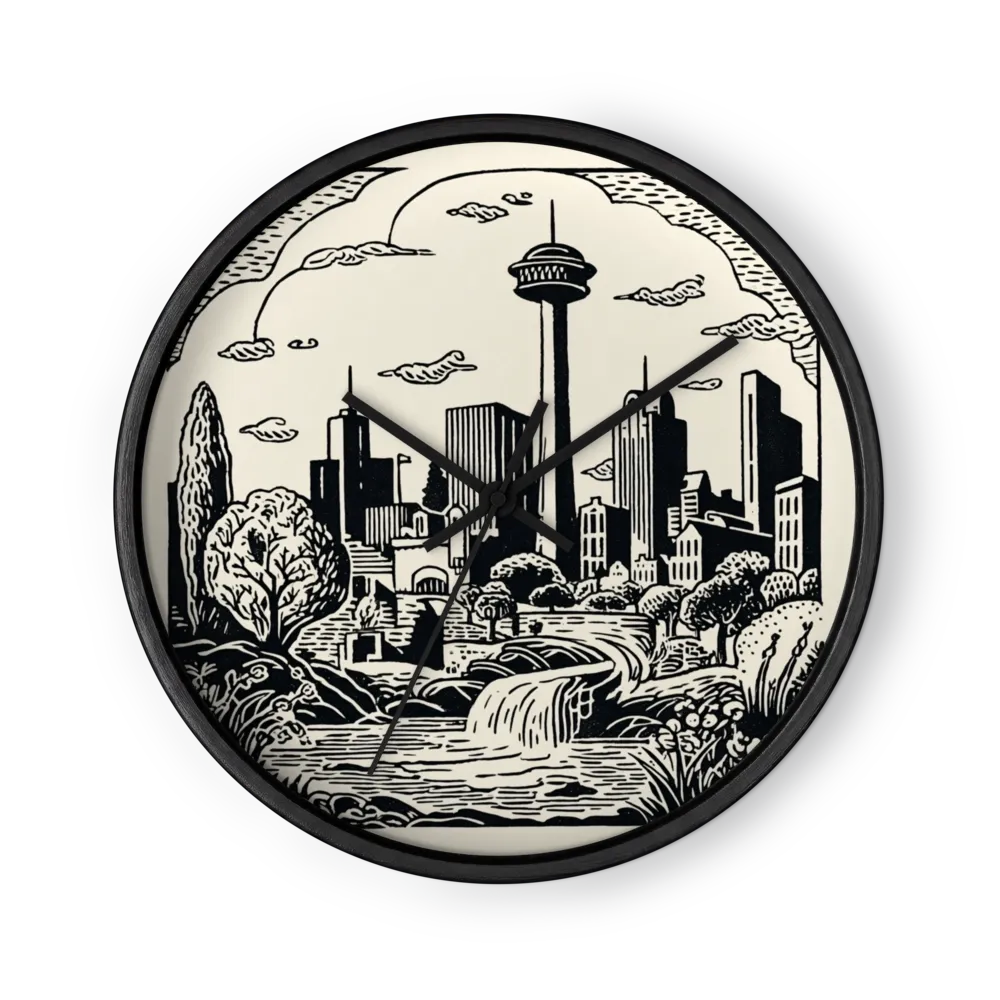 Calgary Woodcut Horizon