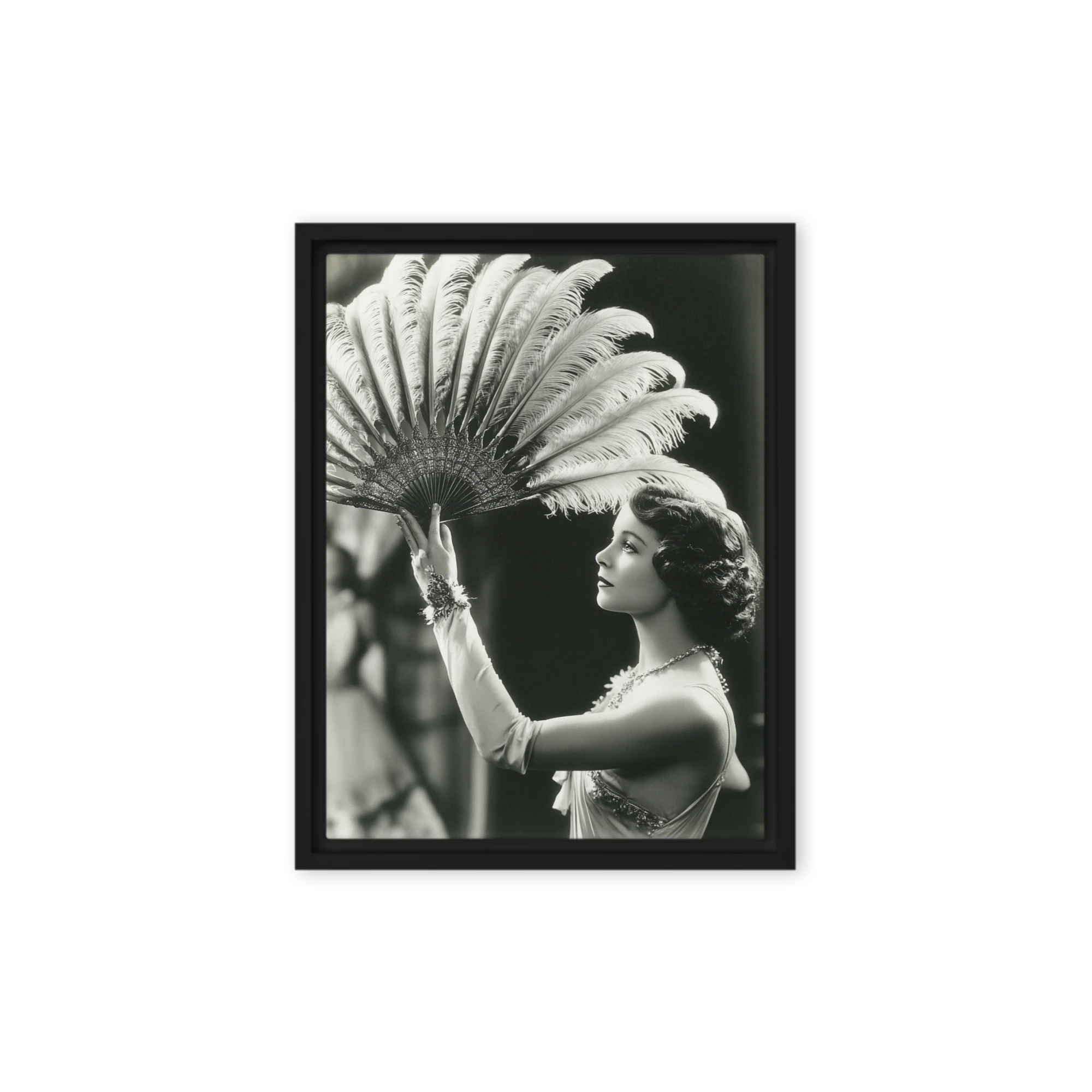Lady with Ostrich Fan
