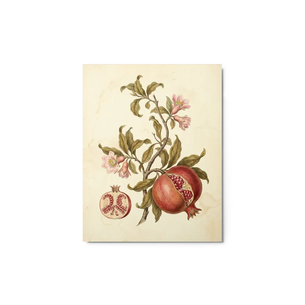 Pomegranate Botanical Study | Art Print