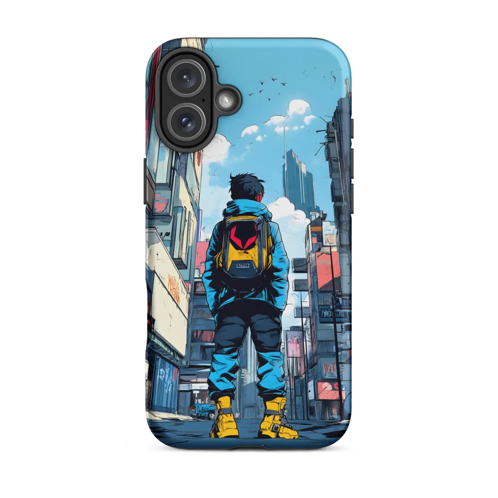 Urban Landscape with a Boy | Phone Case