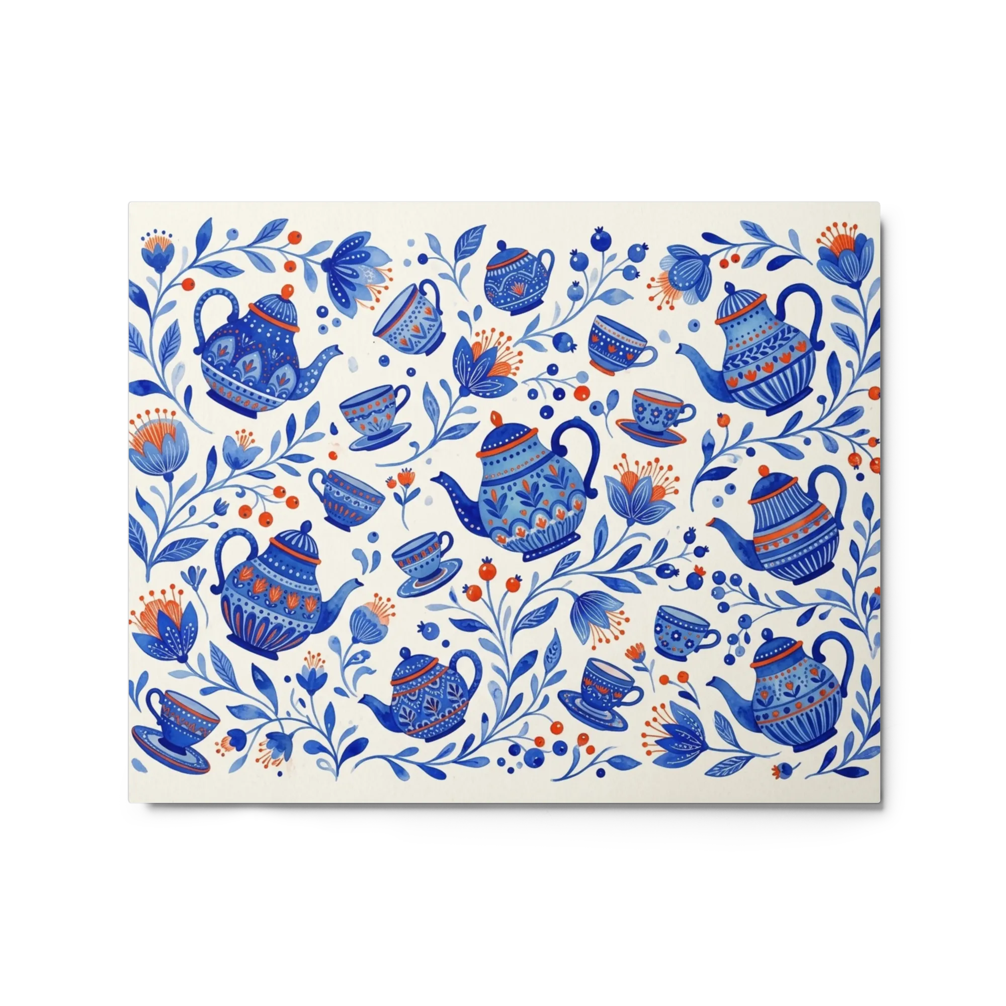 Vajilla Folclórica Azul