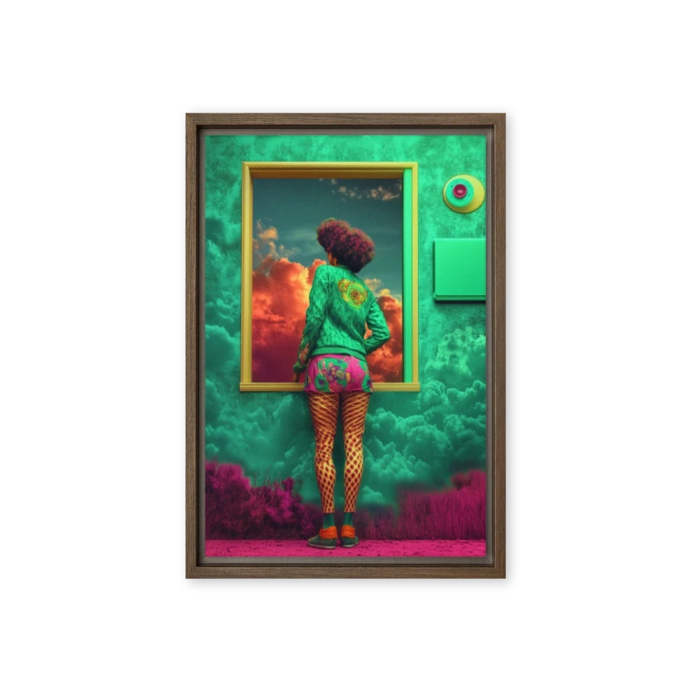 Surreal Digital Art of Woman by a Window