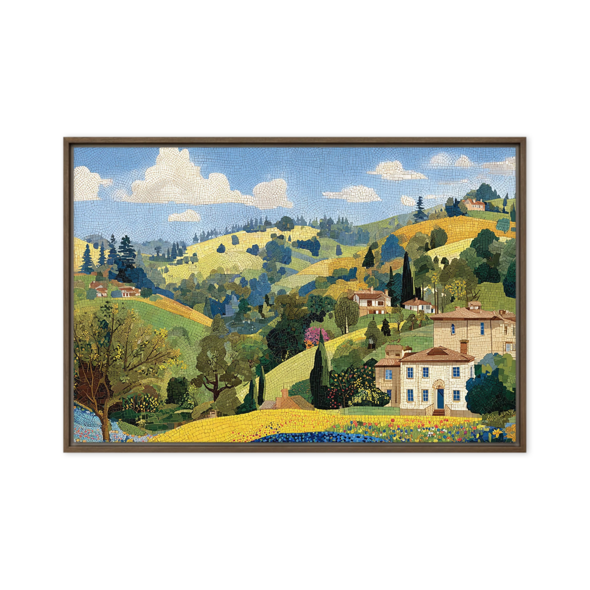 Tuscan Hills Mosaic | Art Print
