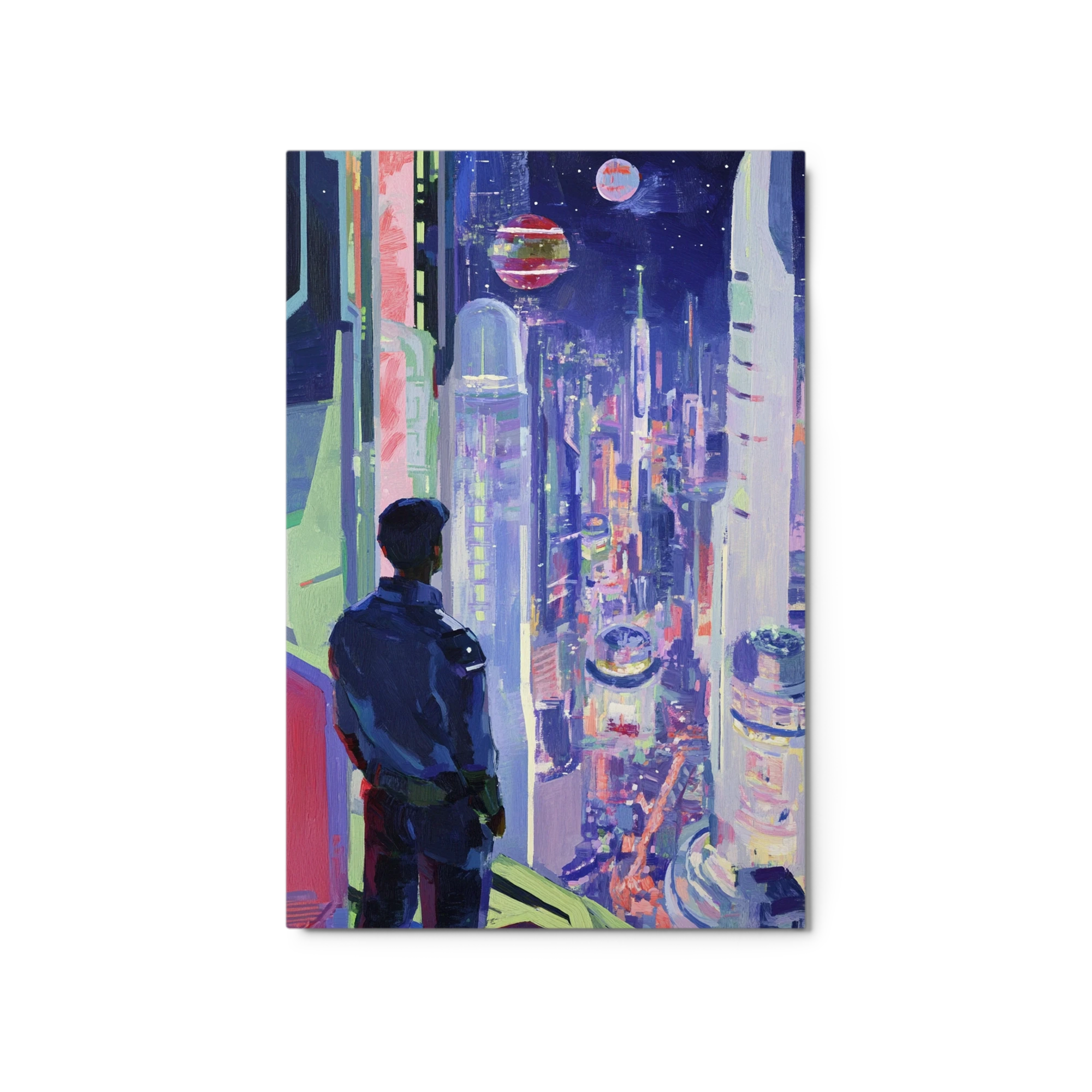 Futuristic Cityscape at Night