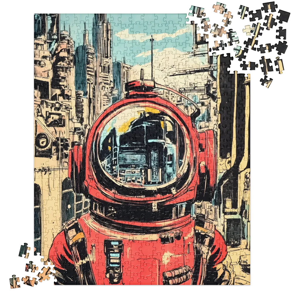Urban Astronaut's Reflection 
 Jigsaw Puzzle