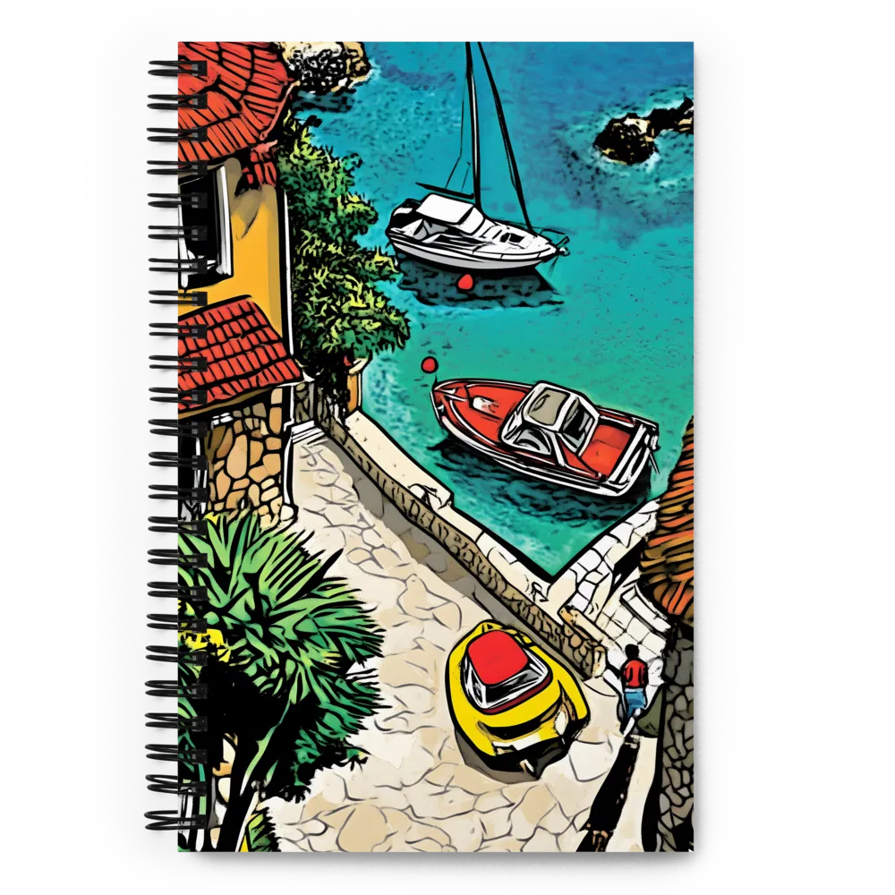 Mediterranean Inlet Scene 
 Spiral Notebook | 140 pages