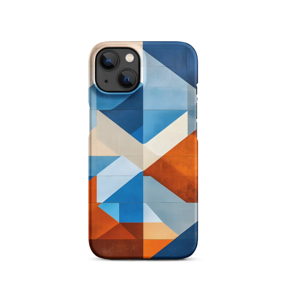 Geometric Abstract Mural of Mountains | Phone Case