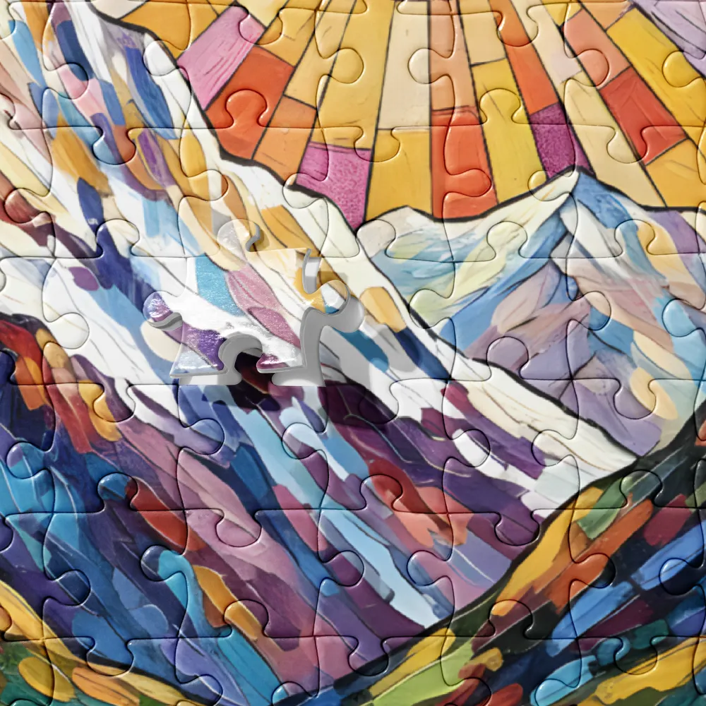 Radiant Mountainscape 
 Jigsaw Puzzle