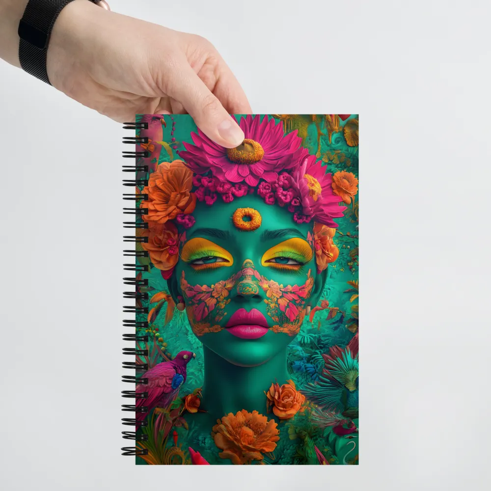 Verdant Jungle Bloom 
 Spiral Notebook | 140 pages