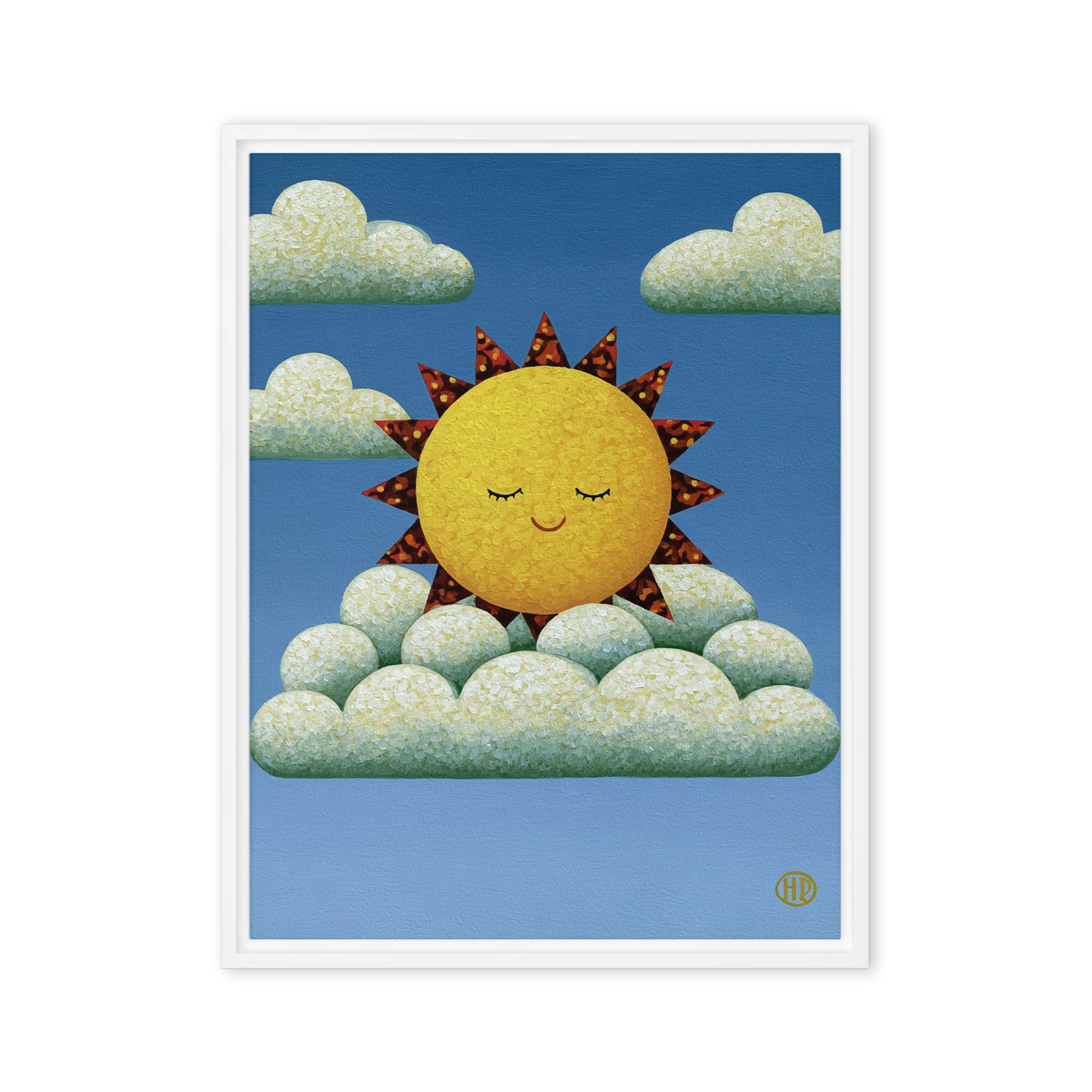 Sleeping Sun in Clouds | Art Print