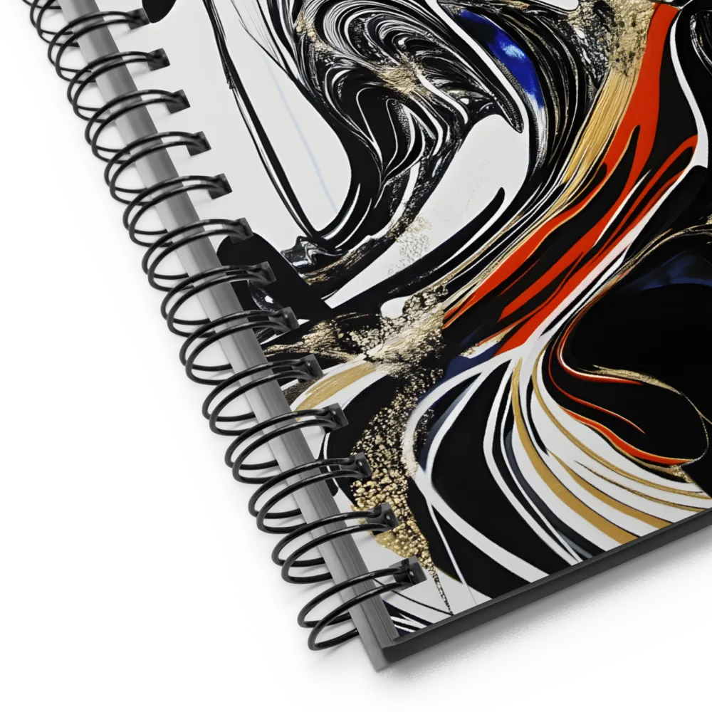 Gilded Flow Portrait 
 Spiral Notebook | 140 pages
