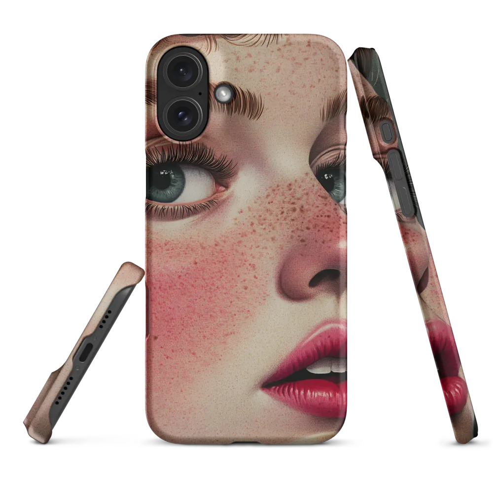 Freckled Girl Portrait | Phone Case
