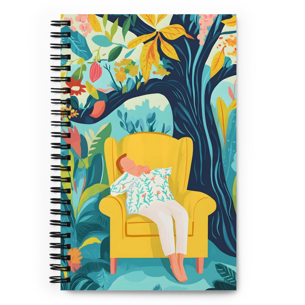 Tropical Relaxation Scene 
 Spiral Notebook | 140 pages