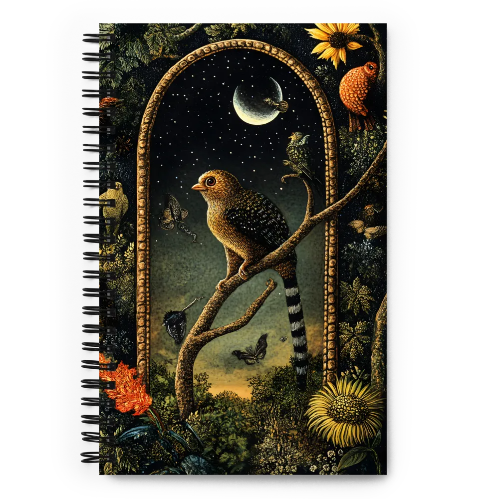 Nocturnal Jungle Archway 
 Spiral Notebook | 140 pages
