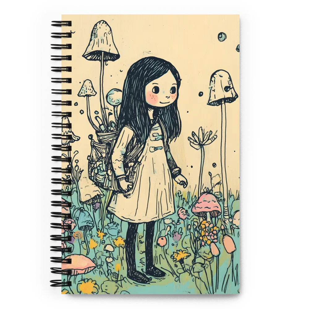Whimsical Mushroom Explorer 
 Spiral Notebook | 140 pages