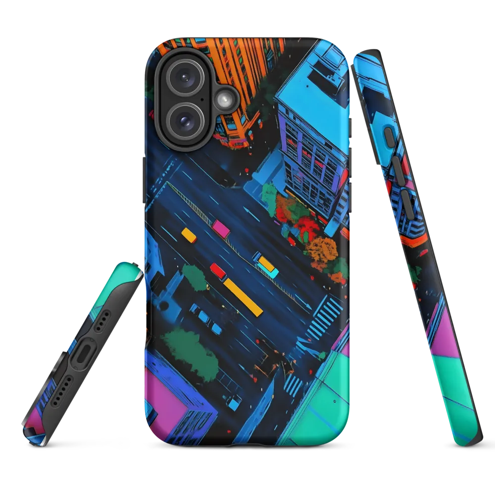 Vibrant Aerial Cityscape