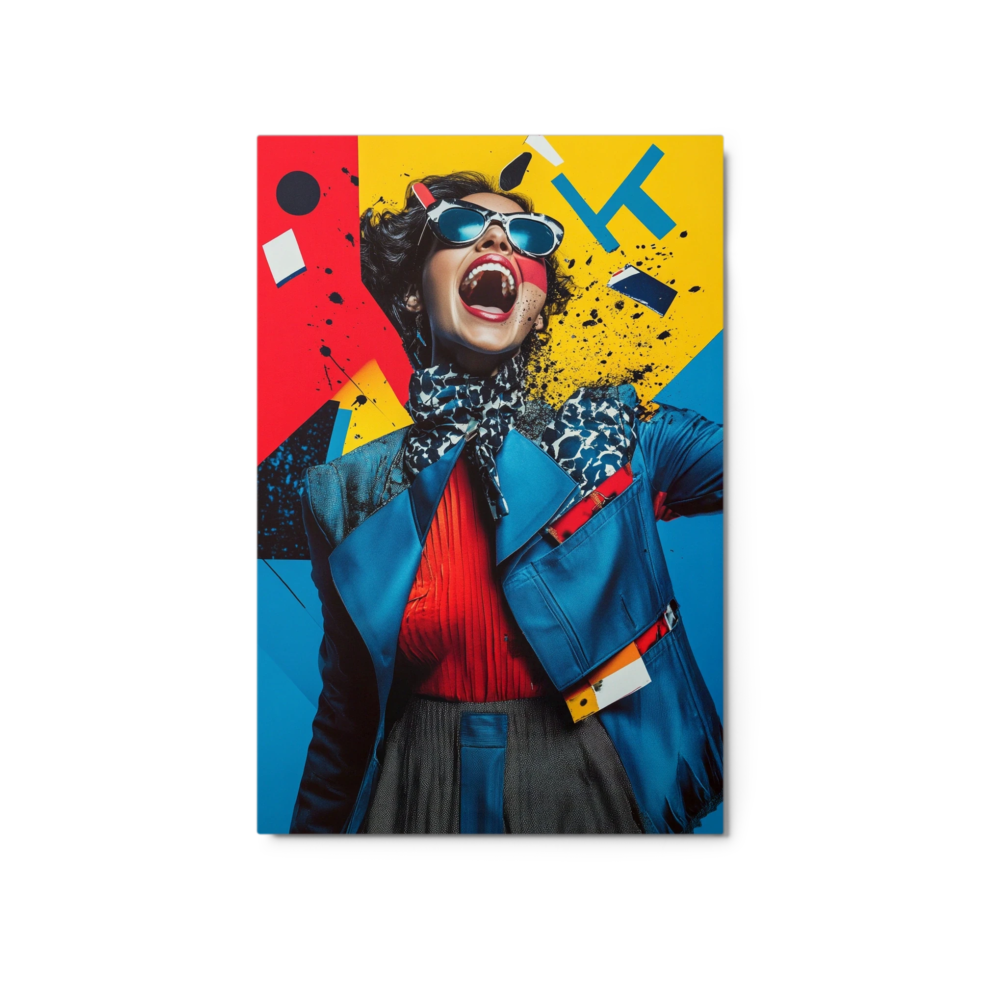 Fashion Model in Pop Art Style