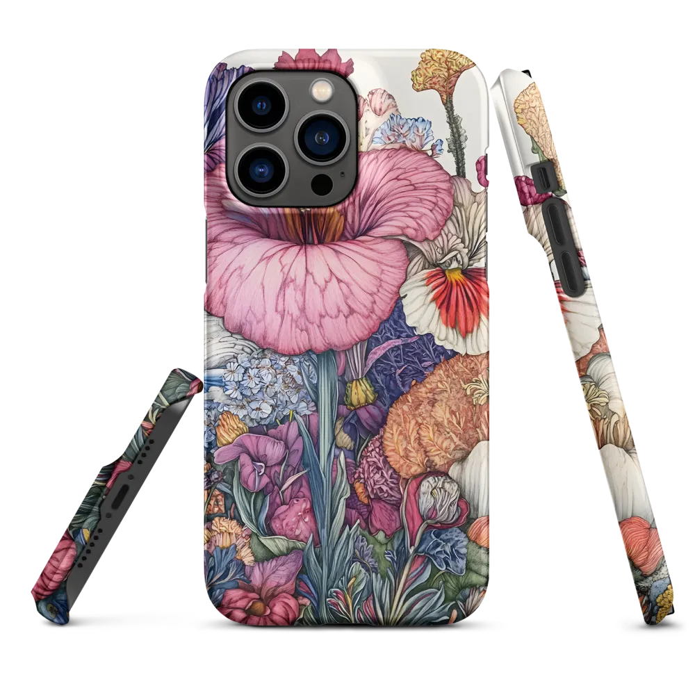 Colorful Botanical Flower Illustration | Phone Case
