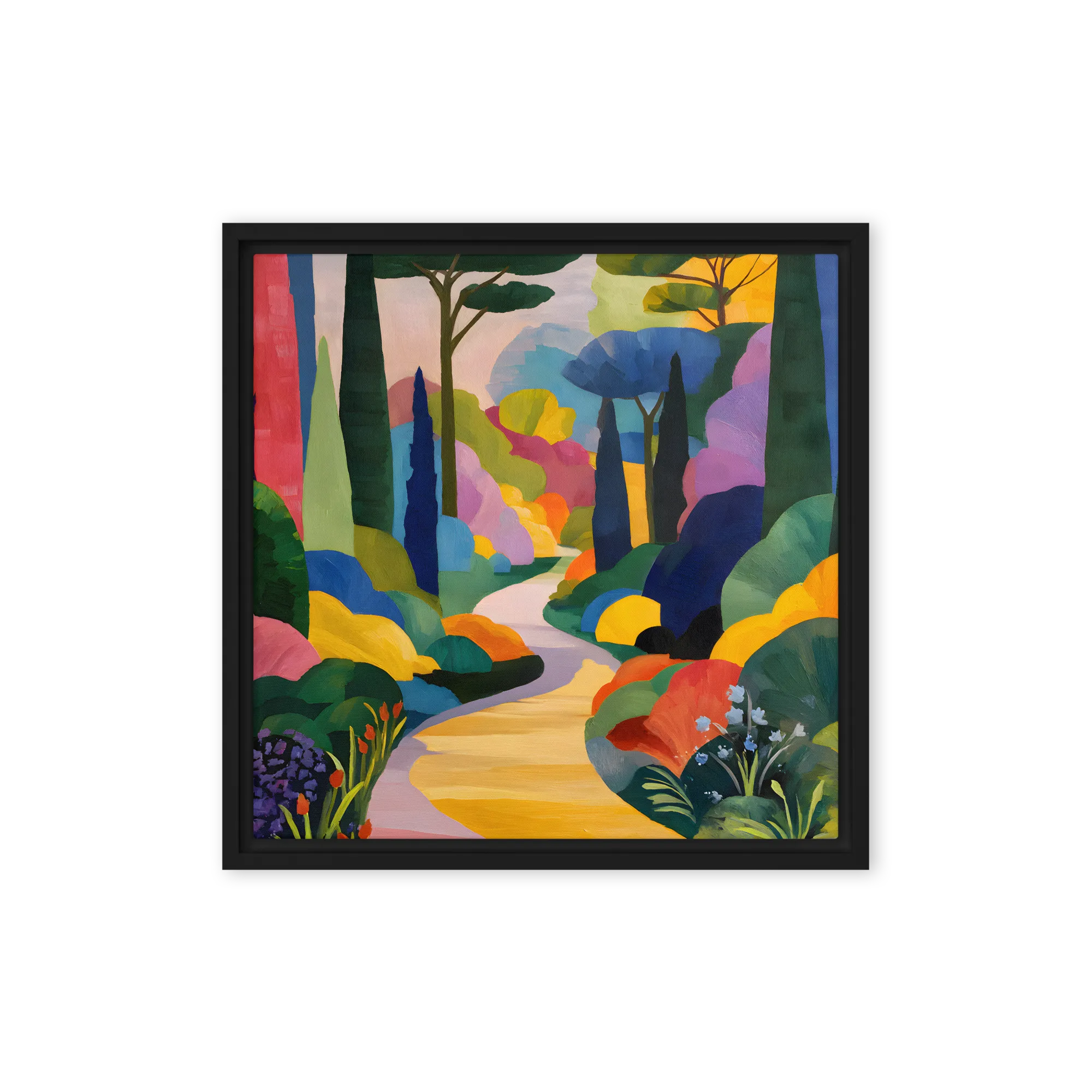 For collectors of Fauvist-cubist structure — Midday in the greenhouse