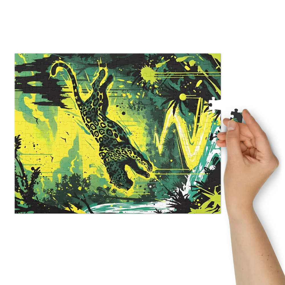 Leaping Jaguar | Jigsaw Puzzles