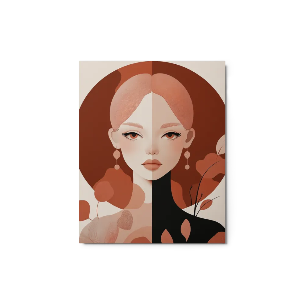 Terracotta Duotone Portrait