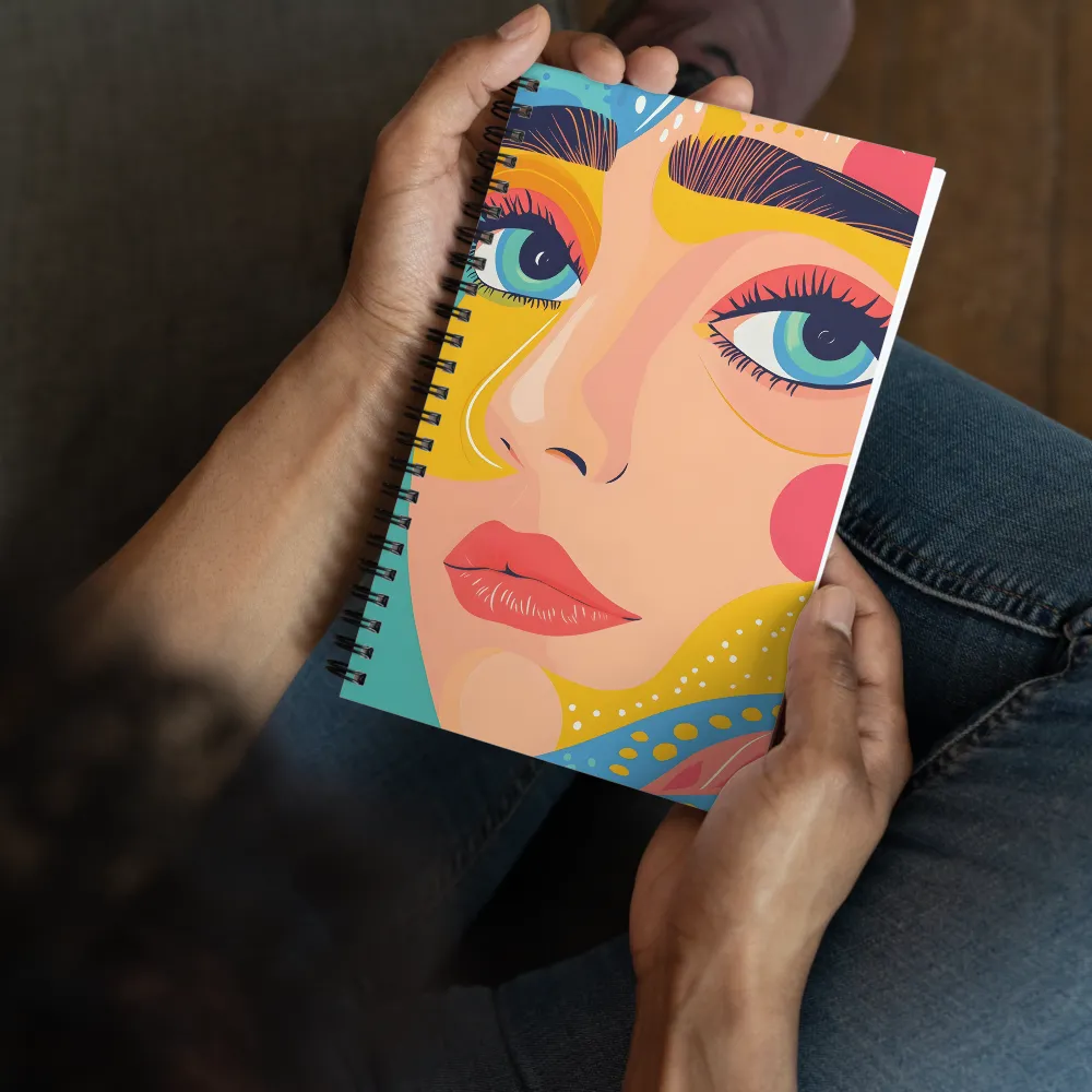 Pop Art Portrait 
 Spiral Notebook | 140 pages