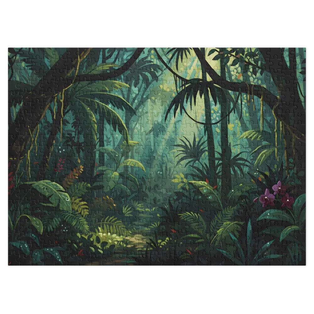 Whispering Canopy 
 Jigsaw Puzzle in Tin Box