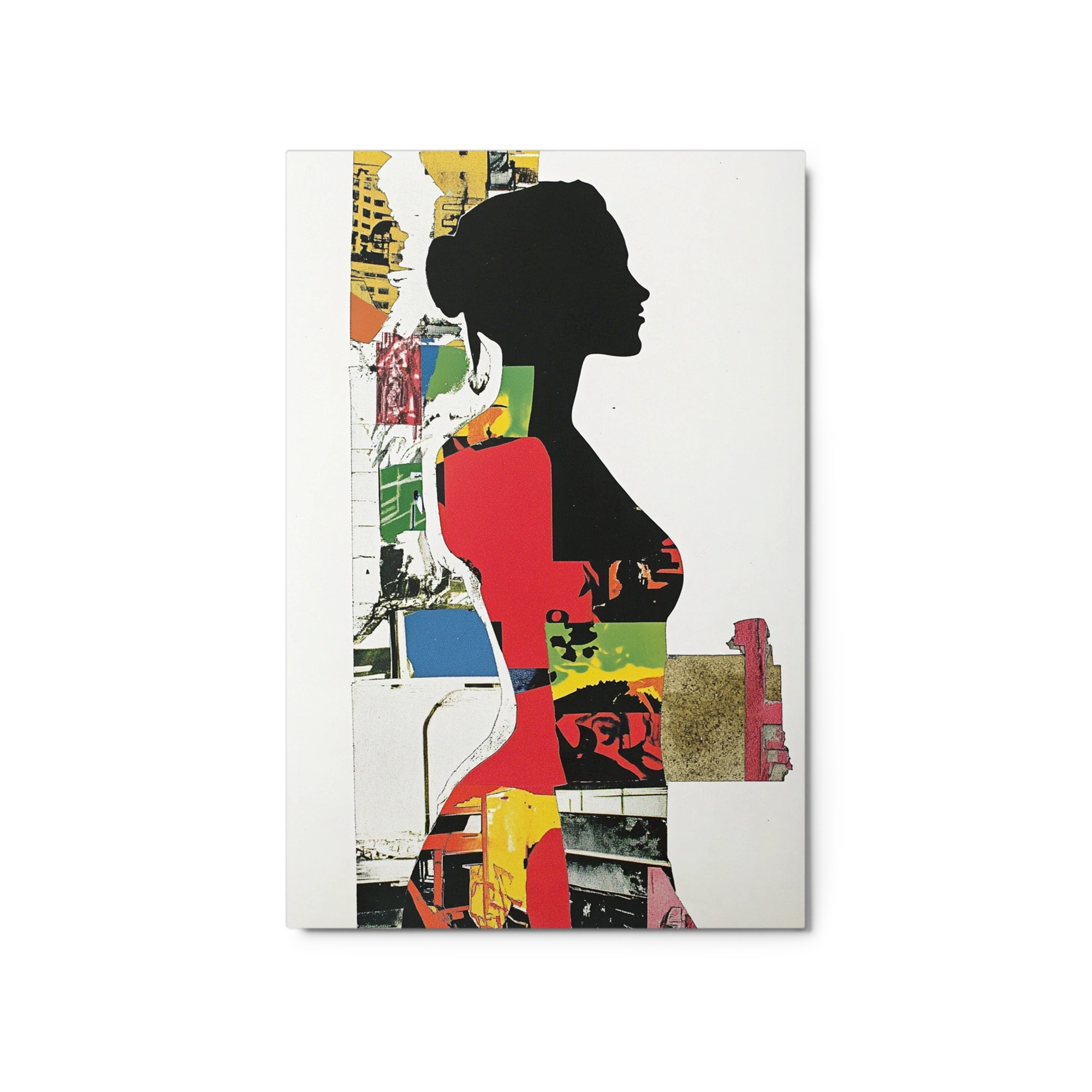 Vibrant Female Silhouette Collage
