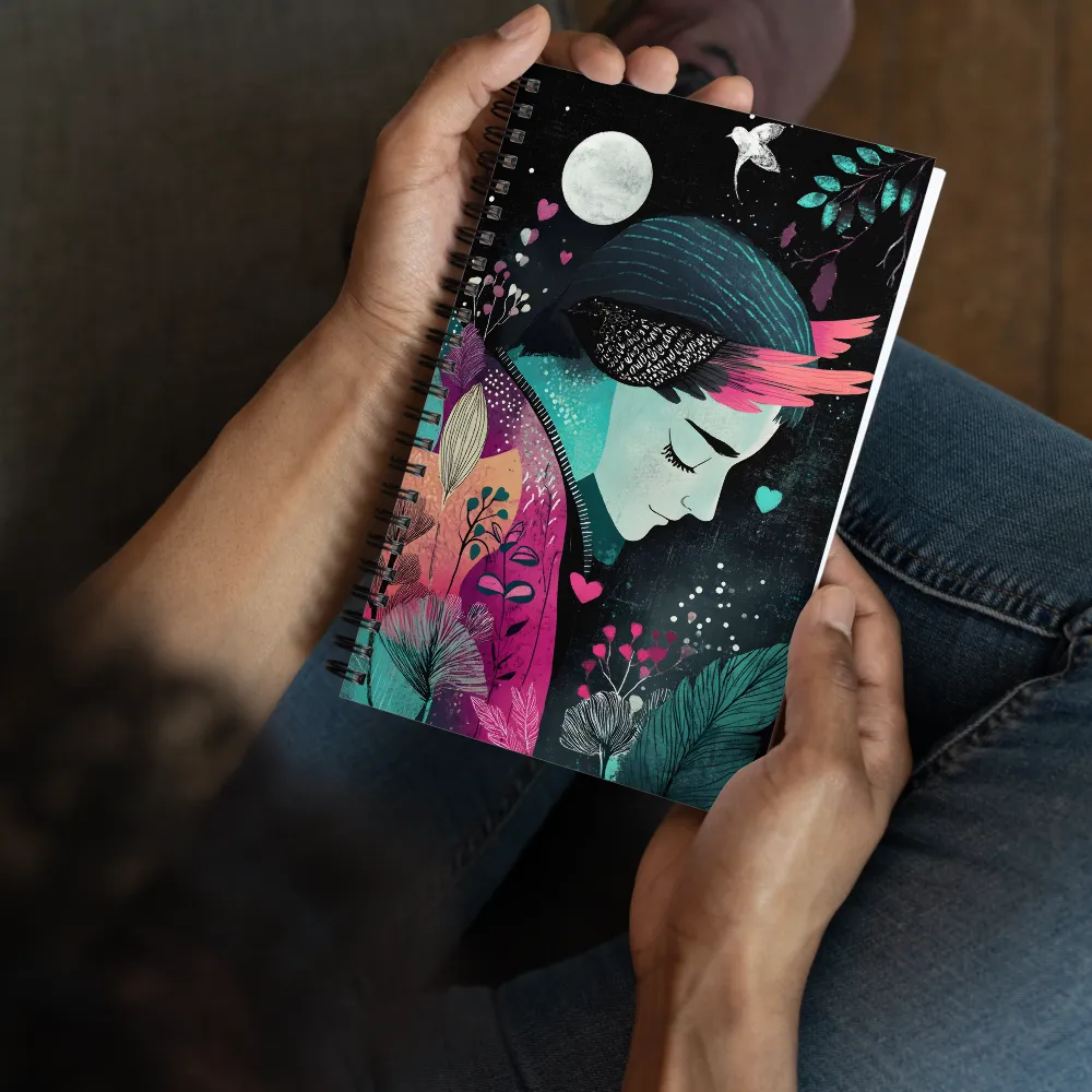 Midnight Bloom Reverie 
 Spiral Notebook | 140 pages