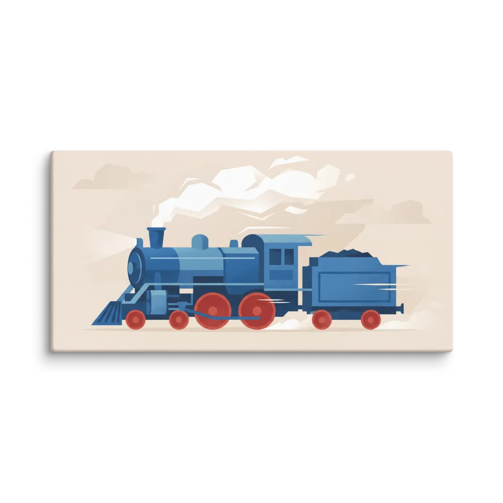 Retro Steam Train 
 Canvas | 12″x 24″