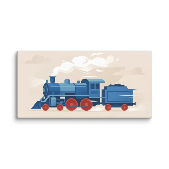 Retro Steam Train | Art Print