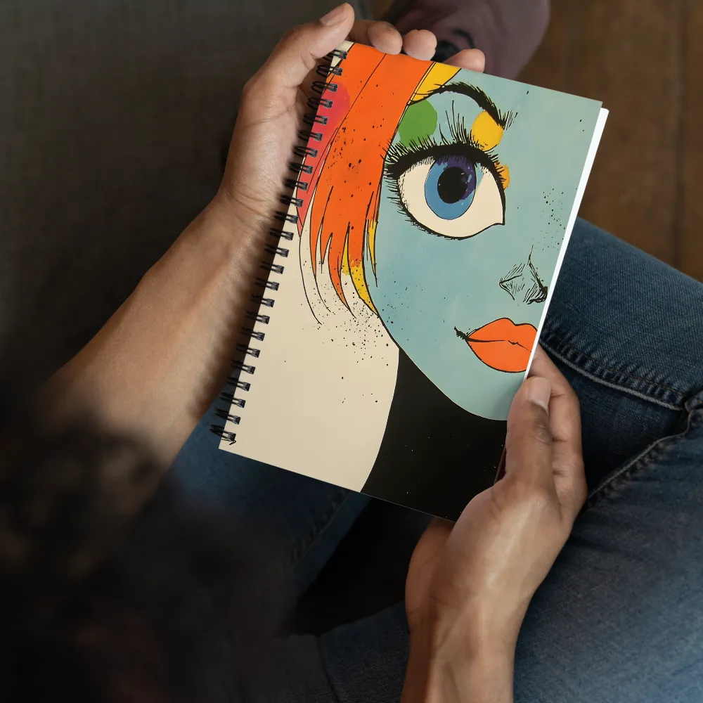 Vibrant Pop Art Gaze 
 Spiral Notebook | 140 pages