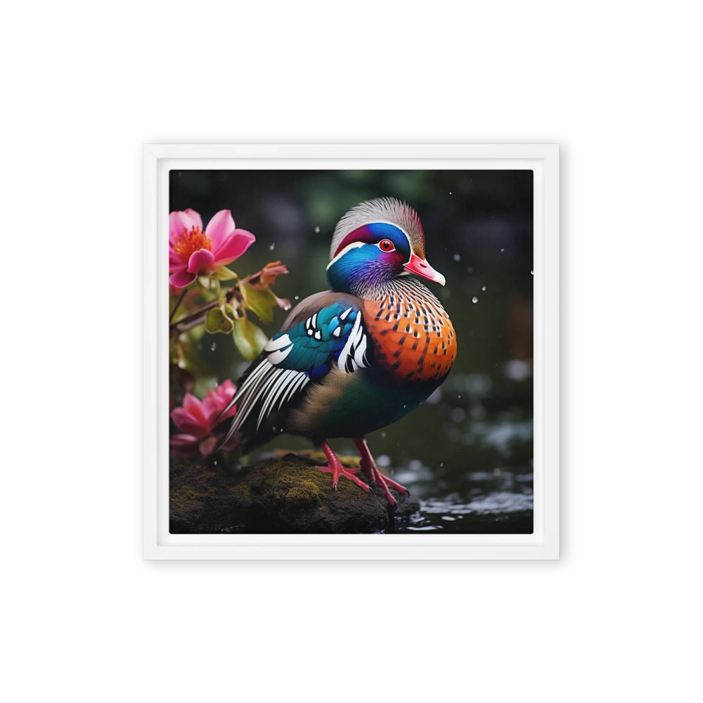The Vibrant Mandarin Duck | Art Print