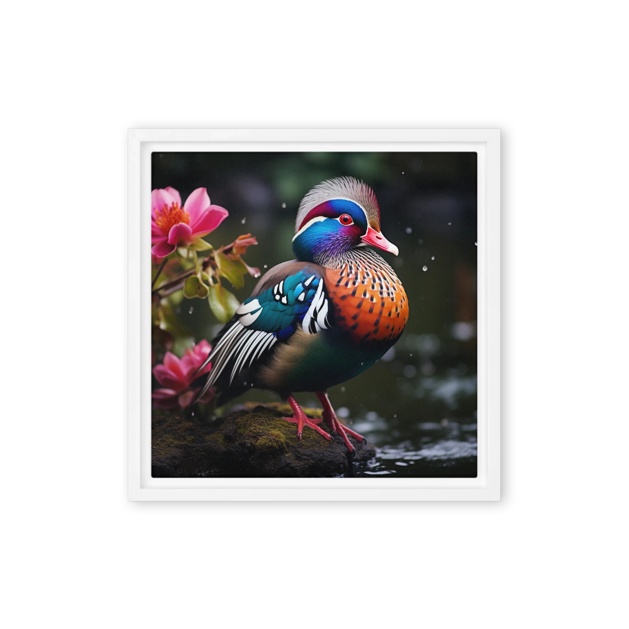 The Vibrant Mandarin Duck | Art Print