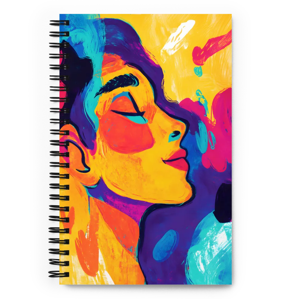Emotive Brushstroke Profile 
 Spiral Notebook | 140 pages