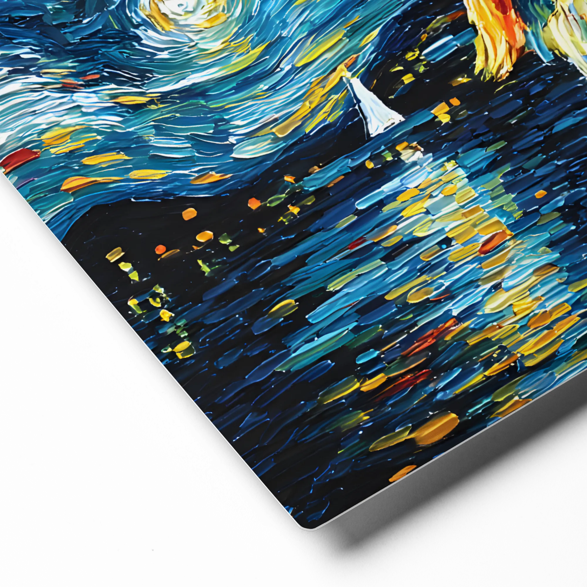 Starry Night Self-Portrait 
 Canvas with Black Frame