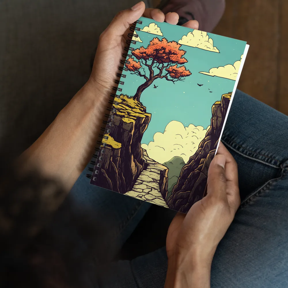Tranquil Cliffside Journey 
 Spiral Notebook | 140 pages