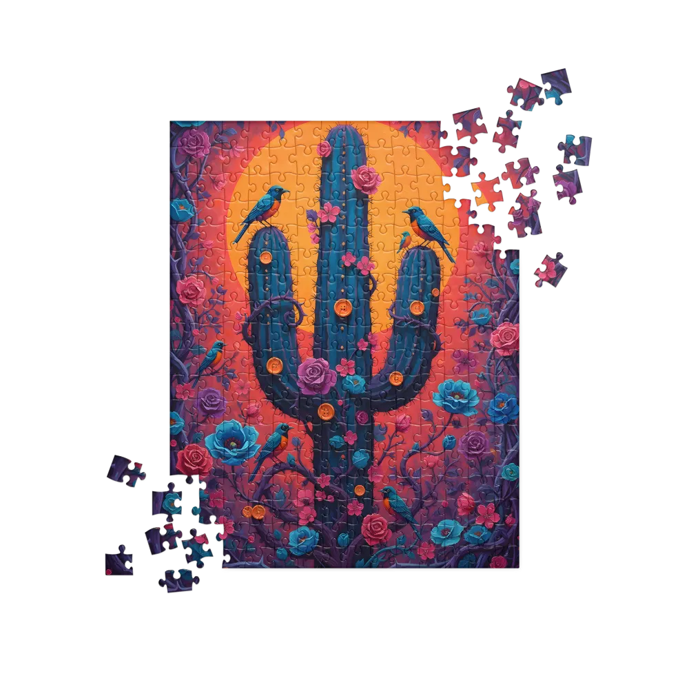 Whimsical Desert Bloom 
 Jigsaw Puzzle