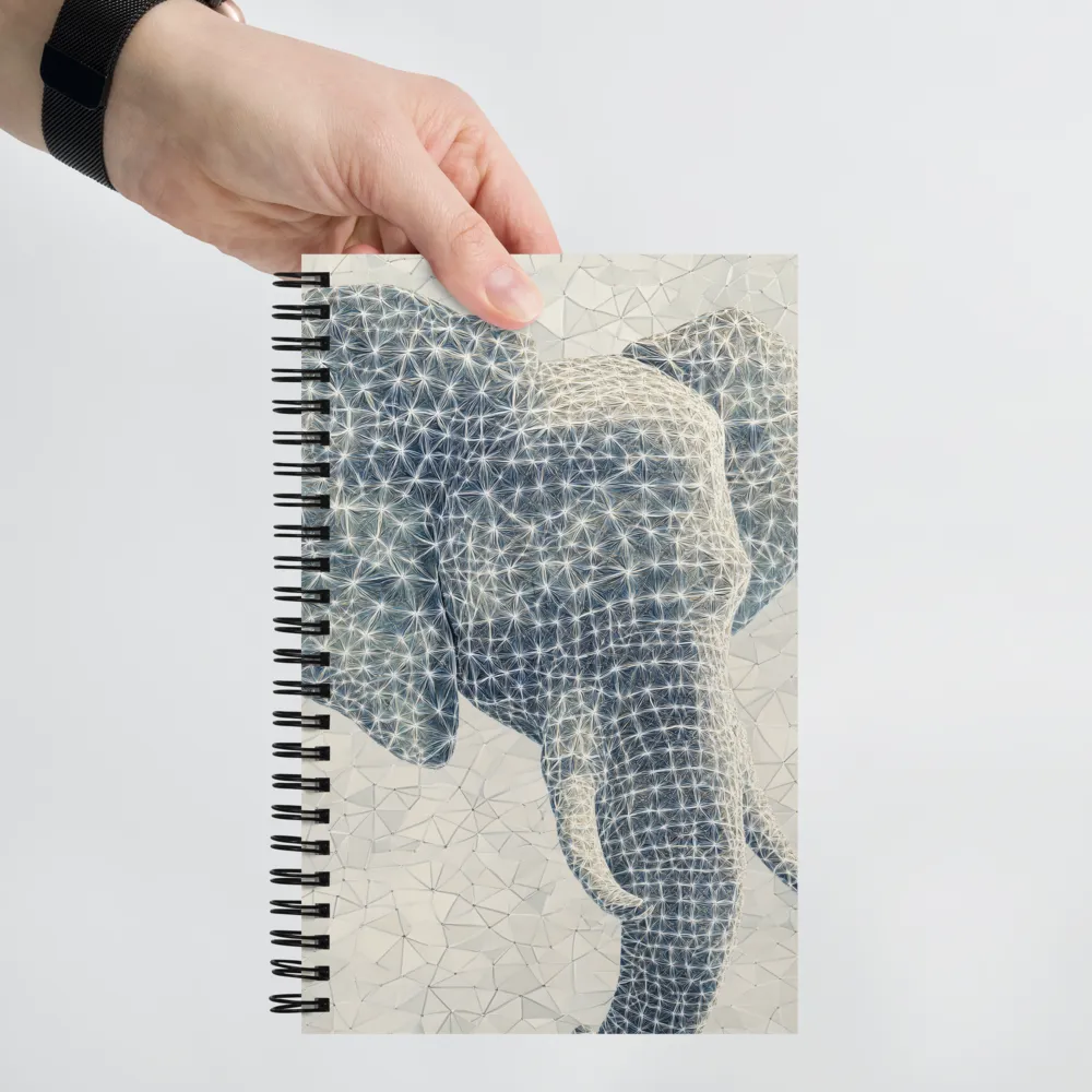 Tessellated Elephant Portrait 
 Spiral Notebook | 140 pages