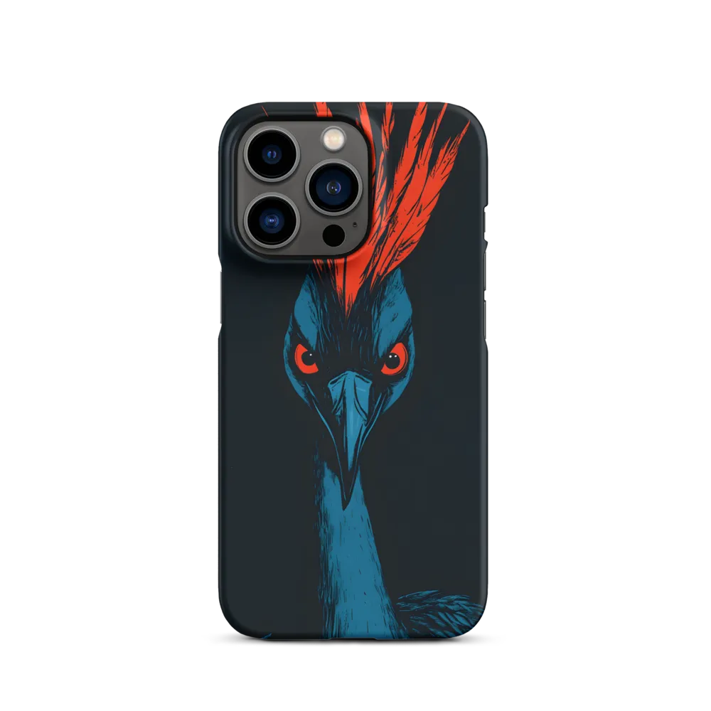 Blue Bird with Red Crest | Phone Case