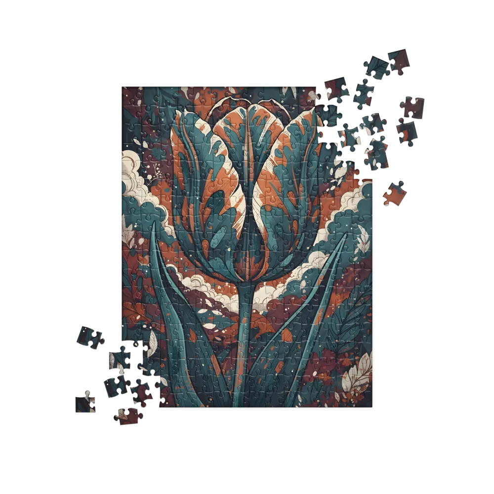 Marbled Tulip 
 Jigsaw Puzzle