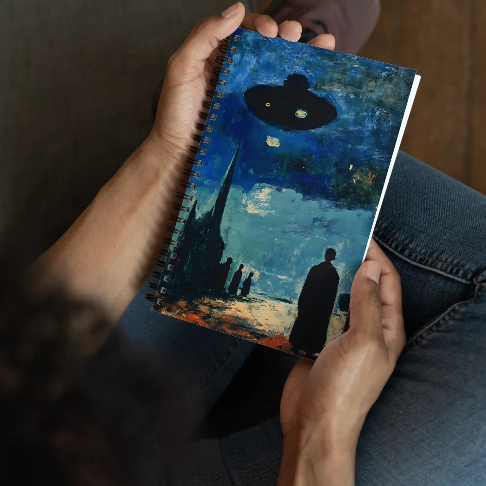 Alien Visitation Night 
 Spiral Notebook | 140 pages