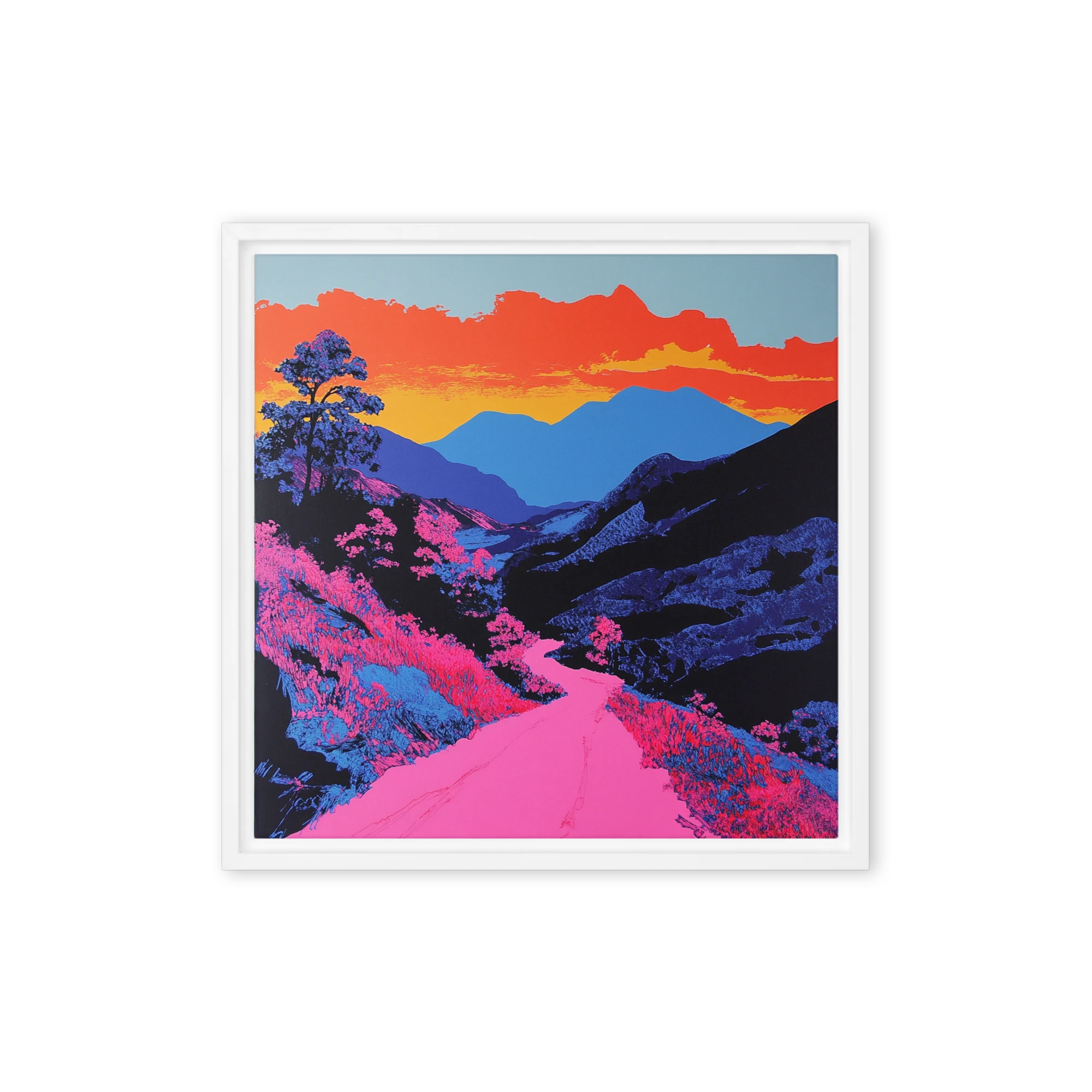 Vibrant Pop Art Landscape