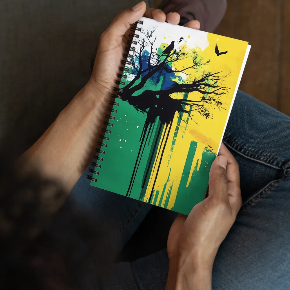 Nature's Graphic Silhouette 
 Spiral Notebook | 140 pages