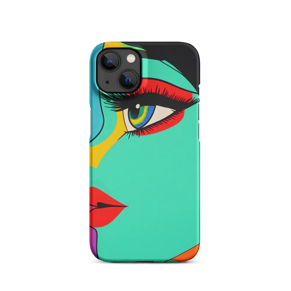Vibrant Pop Art Woman Profile | Phone Case