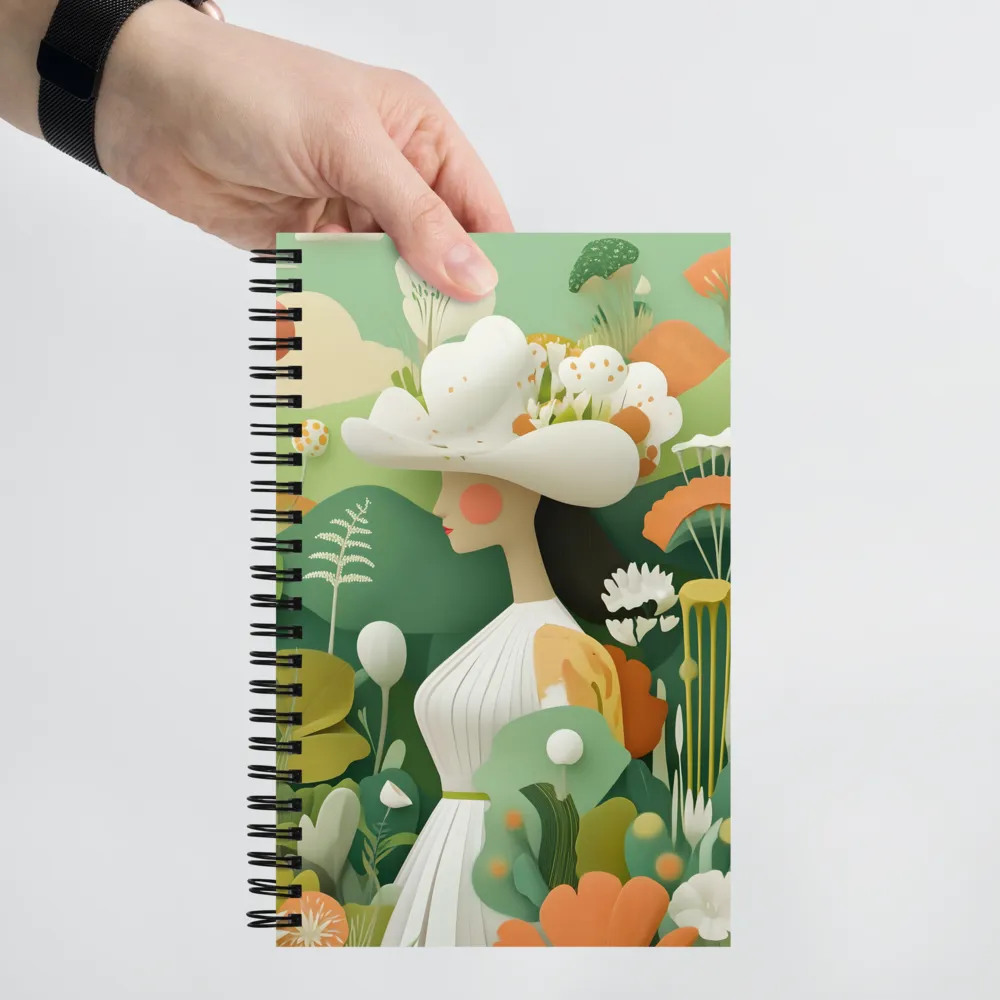 Serene Bloom Profile 
 Spiral Notebook | 140 pages
